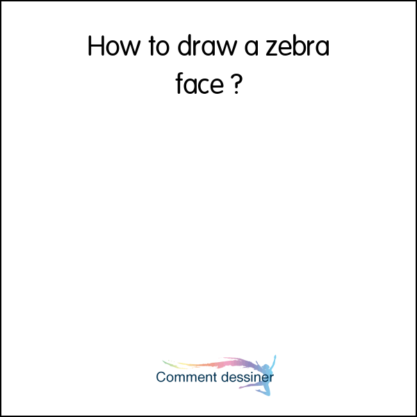 How to draw a zebra face
